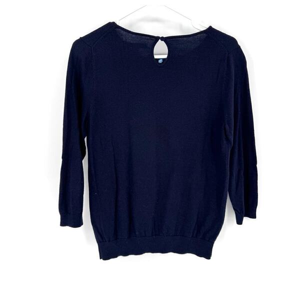 4/$20 Women's Boden Navy Sweater with Embellishments - Picture 2 of 6